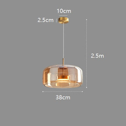 Glass Domes Hanging Pendant Light