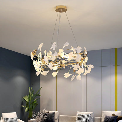 Ginkgo Leaf Modern Chandelier Light