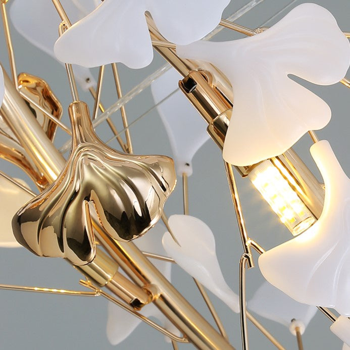 Ginkgo Leaf Modern Chandelier Light