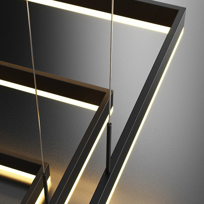 Square Modern Chandelier Light