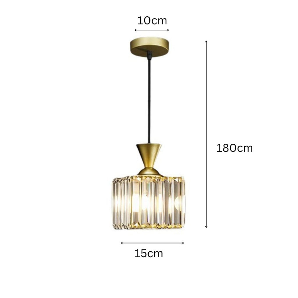 Mini Crystal Hanging Pendant Light