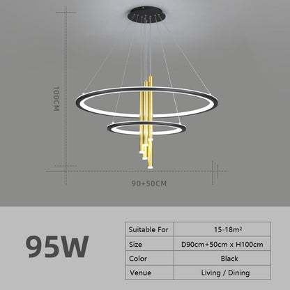 Circular Candle Modern Chandelier Light