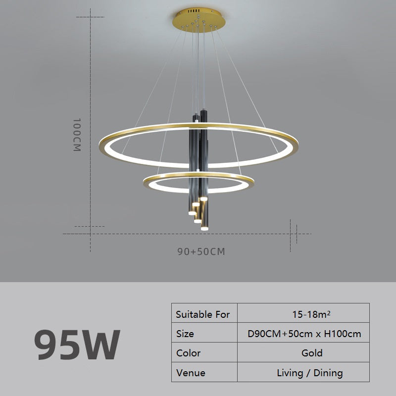 Circular Candle Modern Chandelier Light