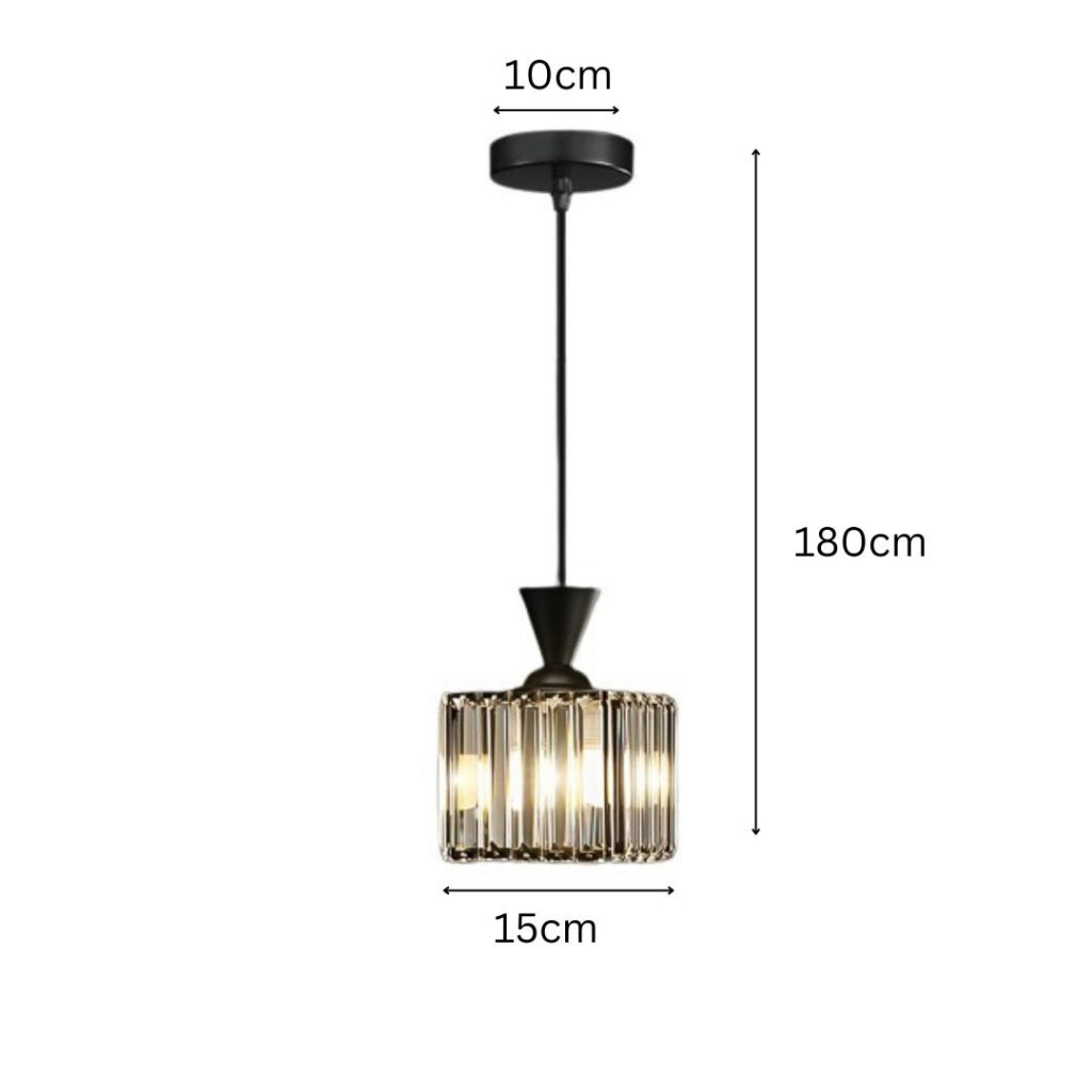 Mini Crystal Hanging Pendant Light