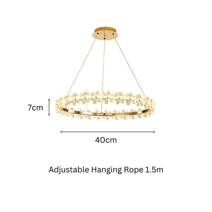 Flower Ring Modern Chandelier Light