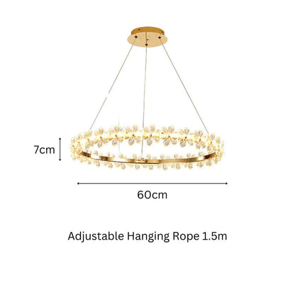 Flower Ring Modern Chandelier Light