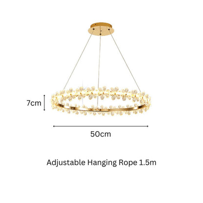 Flower Ring Modern Chandelier Light