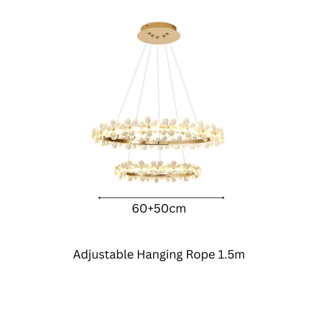 Flower Ring Modern Chandelier Light