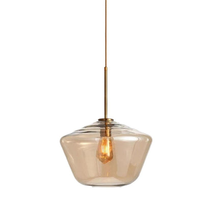 Sculptural Glass Hanging Pendant Light